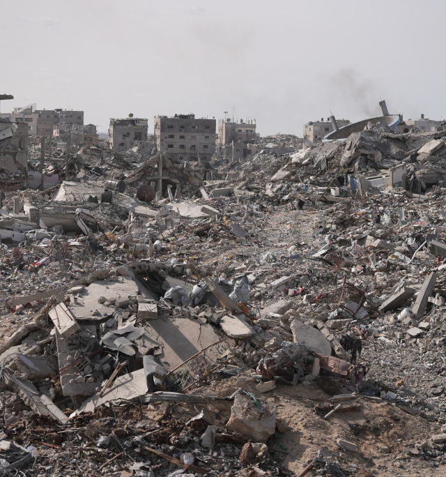 Aftermath of Israeli attacks in Gaza during ceasefire